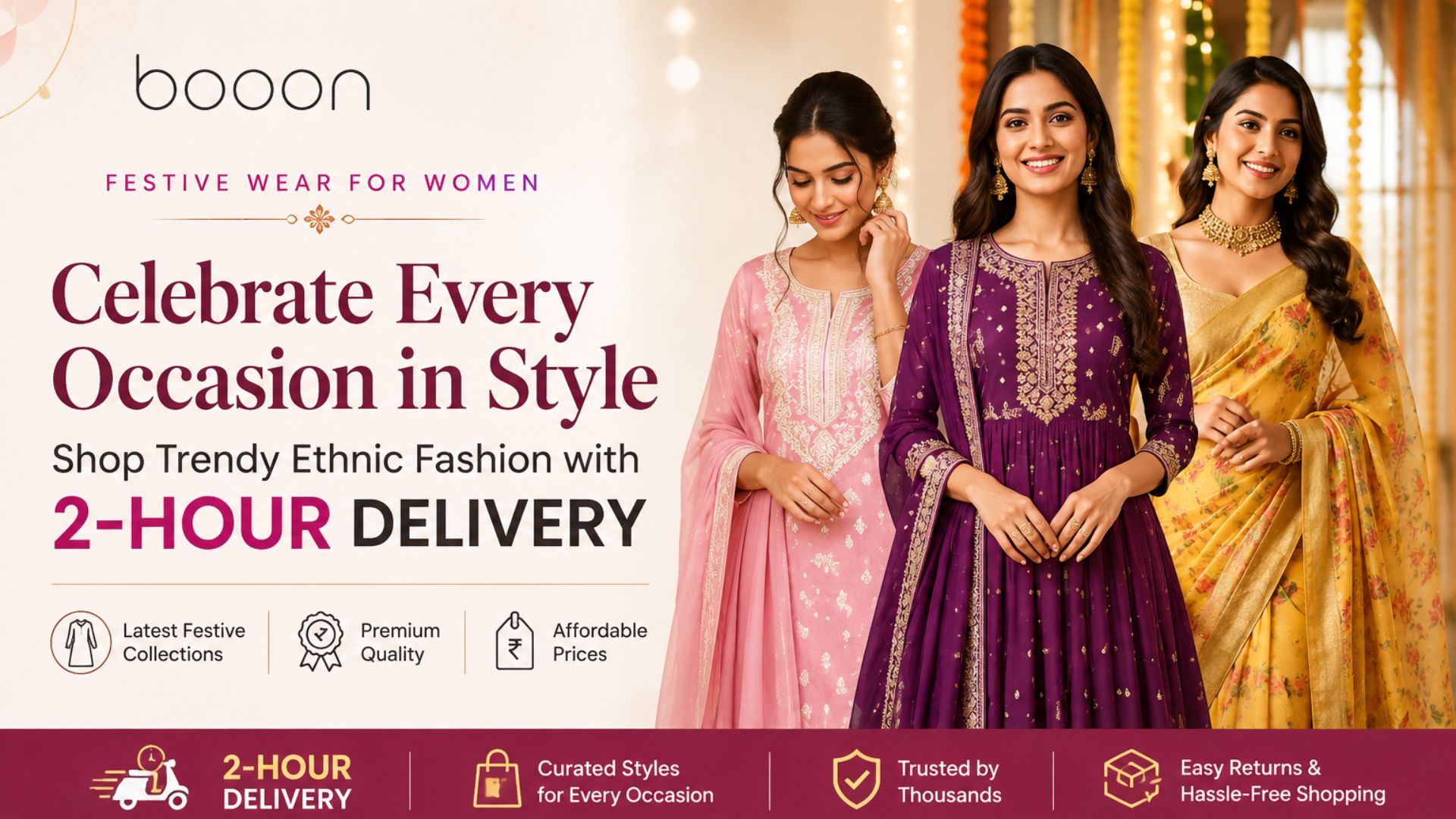 Festive Wear for Women – Shop with 2-Hour Delivery | Booon